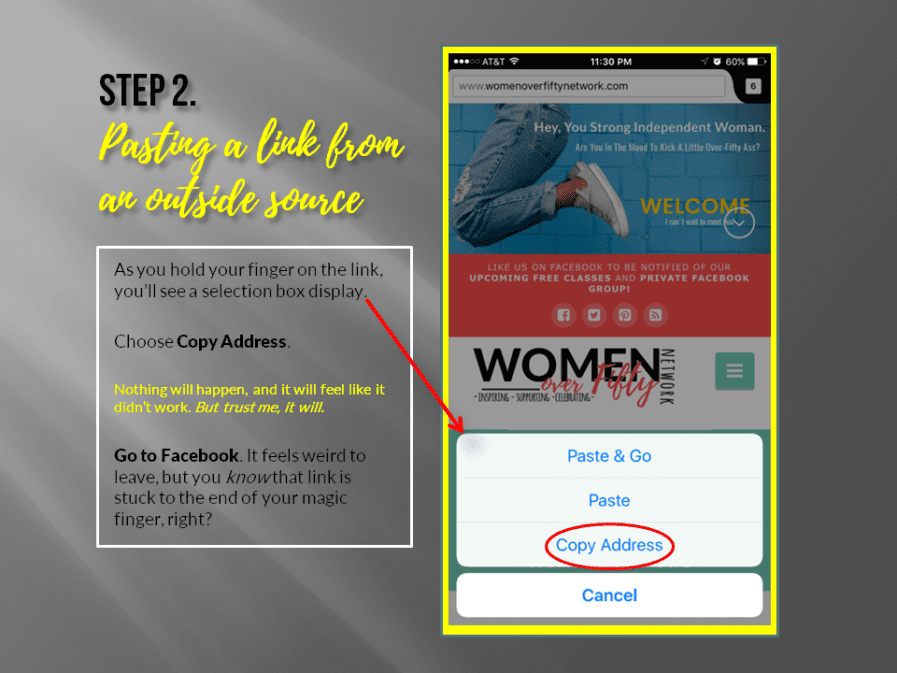 How to Copy and Paste on Facebook From Your iPhone or iPad Women Over