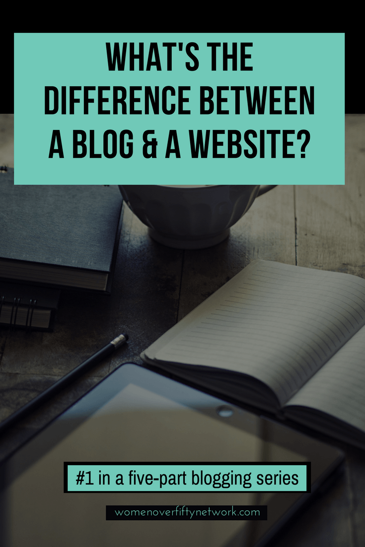 Difference between blog and website | Women Over Fifty Network
